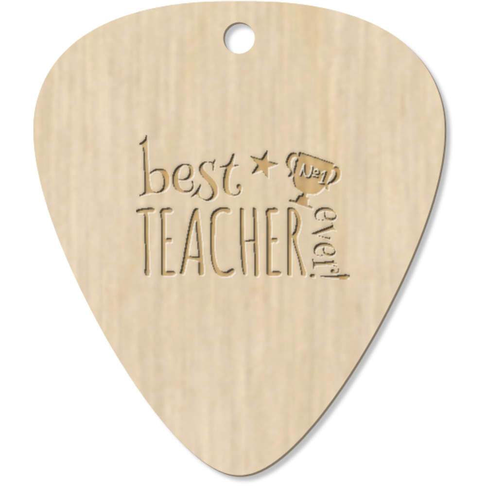 7 x 'Best Teacher Ever!' Guitar Picks / Pendants (GP00029520)