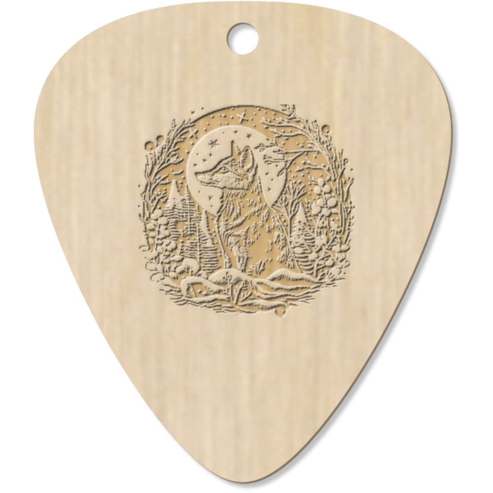 7 x 'fox' Guitar Picks / Pendants (GP00029610)