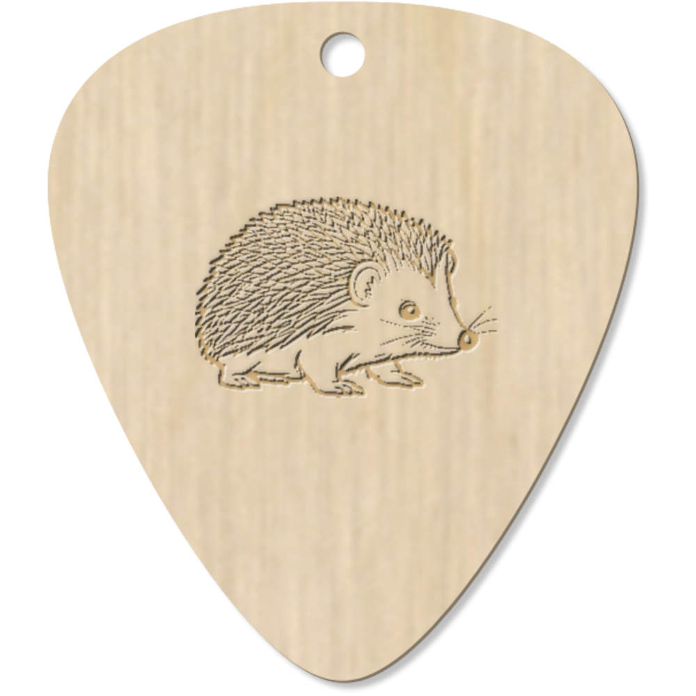 7 x 'Cute Hedgehog' Guitar Picks / Pendants (GP00030434)