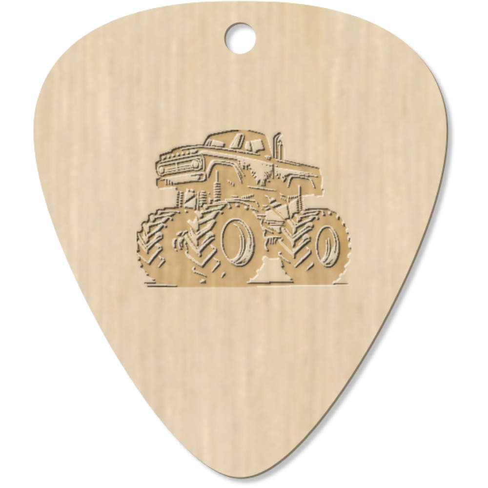 7 x 'Monster Truck' Guitar Picks / Pendants (GP00032010)