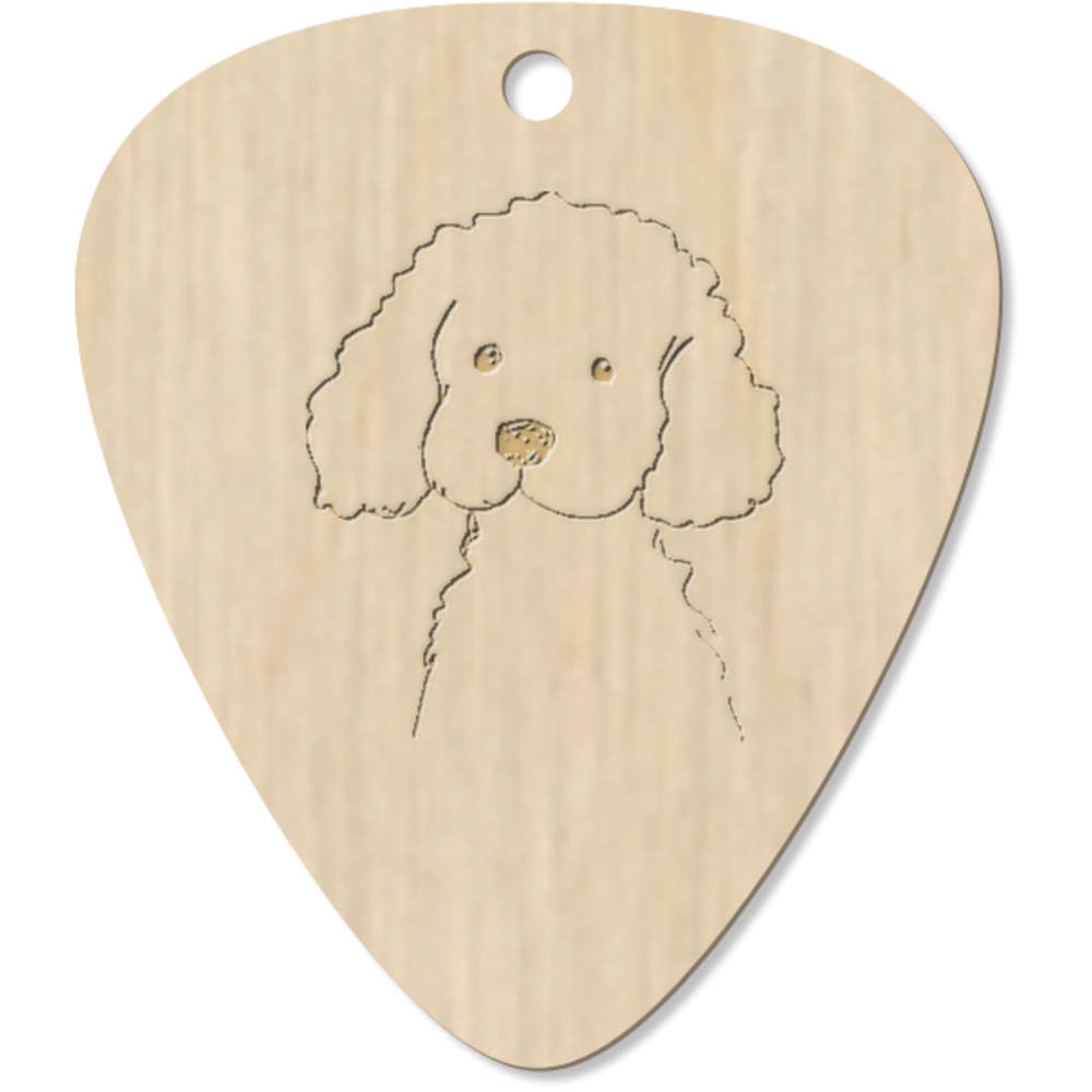 7 x 'Cute Poodle Sketch' Guitar Picks / Pendants (GP00033695)