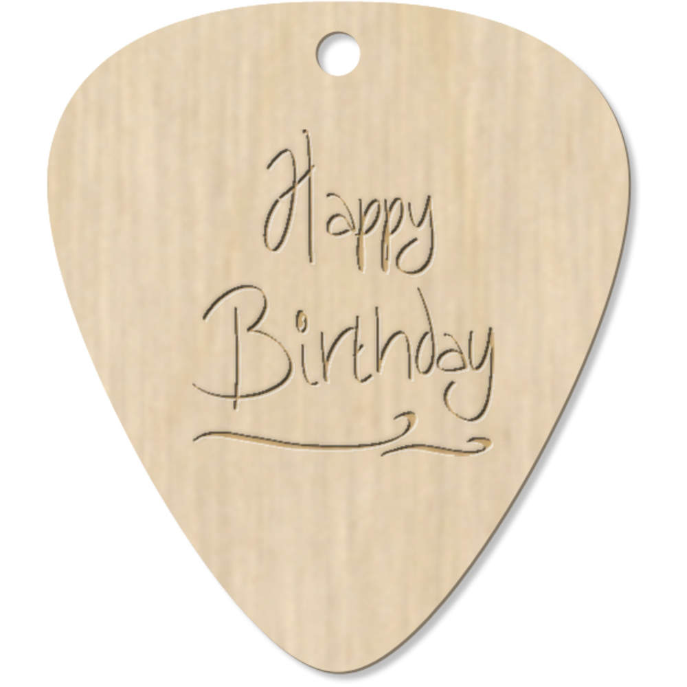 7 x 'Freestyle Happy Birthday' Guitar Picks / Pendants (GP00034049)