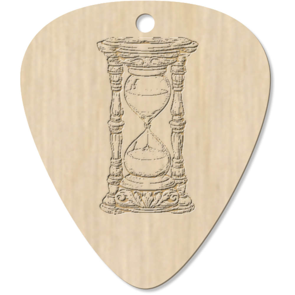 7 x 'Vintage Hourglass' Guitar Picks / Pendants (GP00034440)