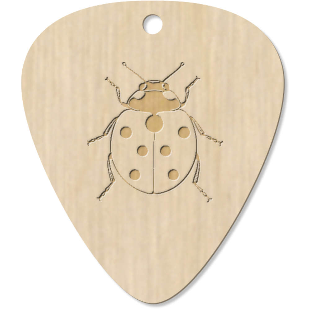 7 x 'Ladybird' Guitar Picks / Pendants (GP00035579)