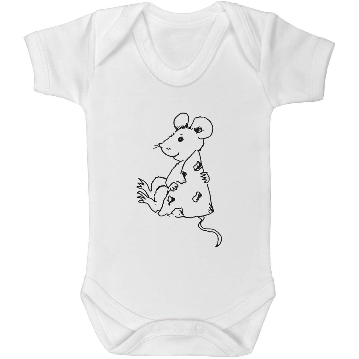'Mouse With Cheese' Baby Grows / Bodysuits (GR005114)