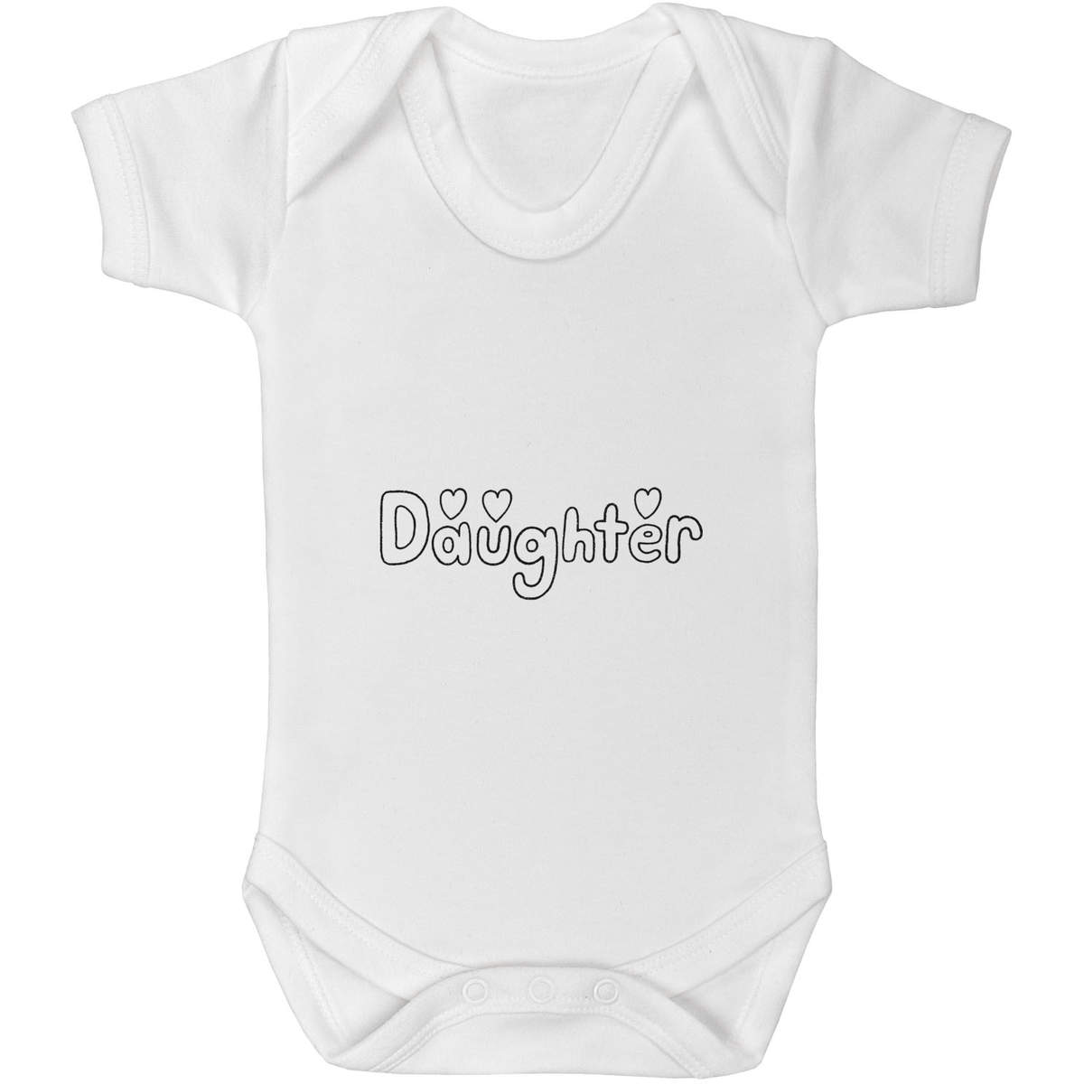 'Daughter Text' Baby Grows / Bodysuits (GR015334)
