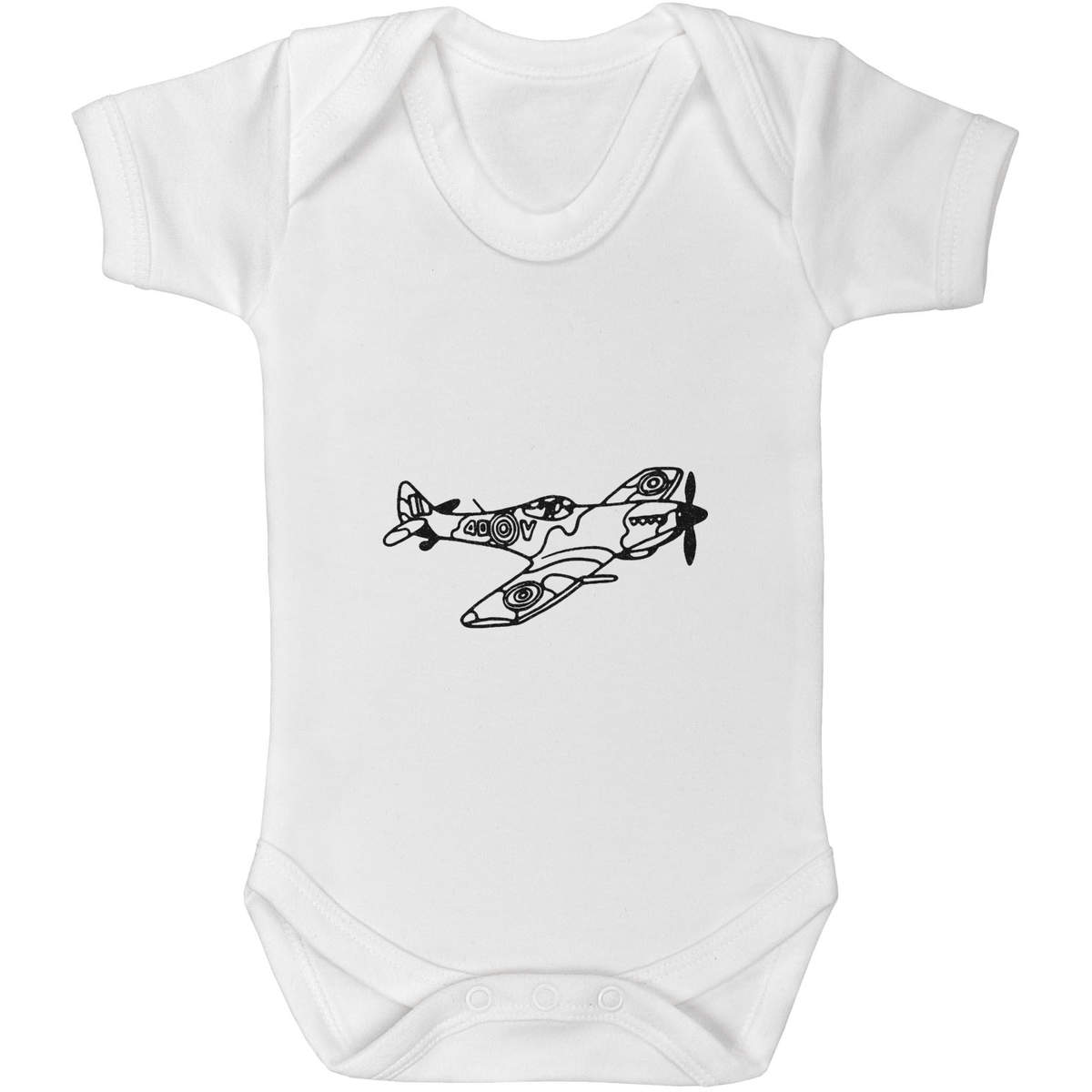 'Spitfire Plane' Baby Grows / Bodysuits (GR018399)