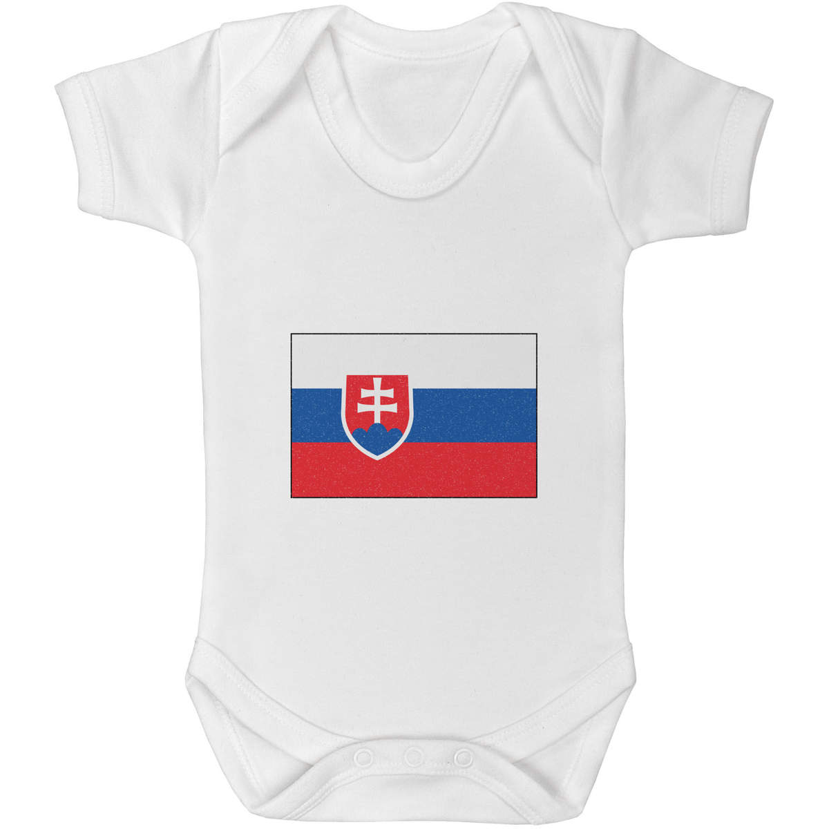 'Slovakia Flag' Baby Grow / Cotton Bodysuit - One Piece Outfit for Newborns and Infants (GR023142)
