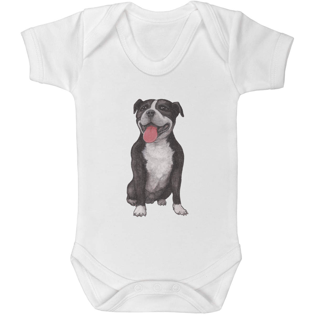 'Staffordshire Bull Terrier' Baby Grows / Bodysuits (GR027917)