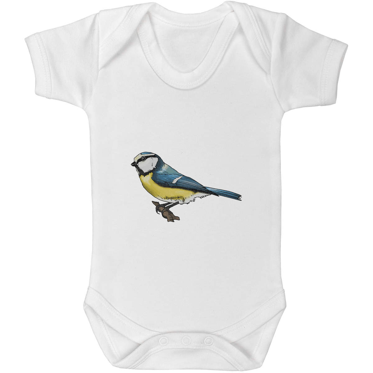 'Blue Tit' Baby Grows / Bodysuits (GR029667)
