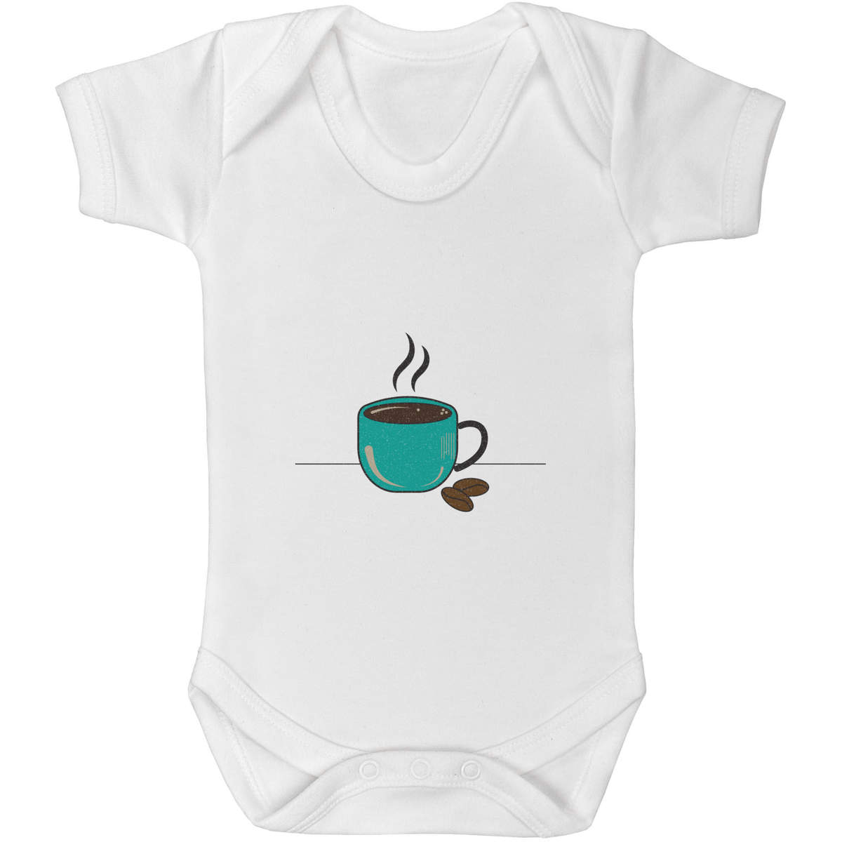 'Coffee & Coffee Beans' Baby Grows / Bodysuits (GR037129)