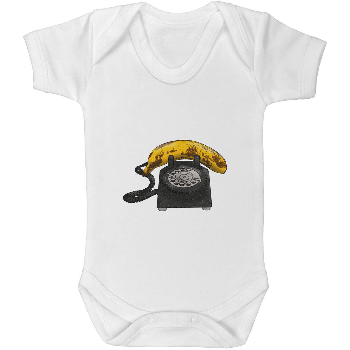 'Banana Phone' Baby Grow / Cotton Bodysuit - One Piece Outfit for Newborns and Infants (GR038053)