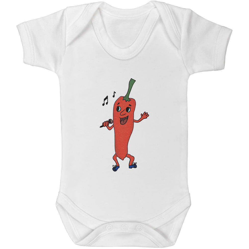 0-3 Month 'Singing Chilli' Baby Grow / Bodysuit (GR00116444)
