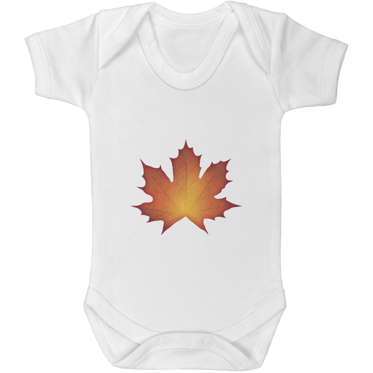 'Autumn Maple Leaf' Baby Grows / Bodysuits (GR041633)