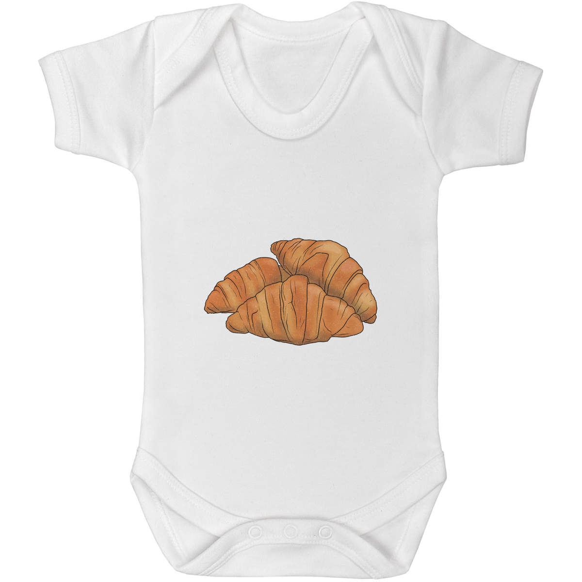 'Croissant Pastries' Baby Grows / Bodysuits (GR046262)