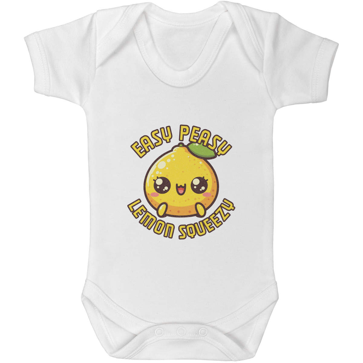 'Cute Easy Peasy Lemon Squeezy' Baby Grows / Bodysuits (GR050861)