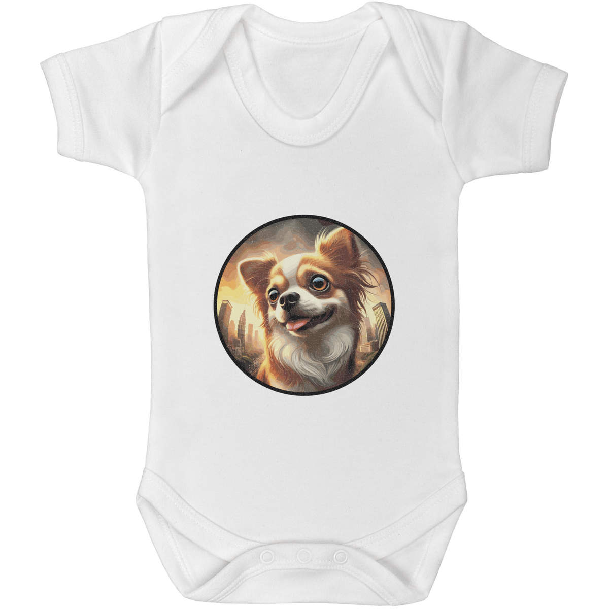 'Smiling Chihuahua' Baby Grows / Bodysuits (GR051859)