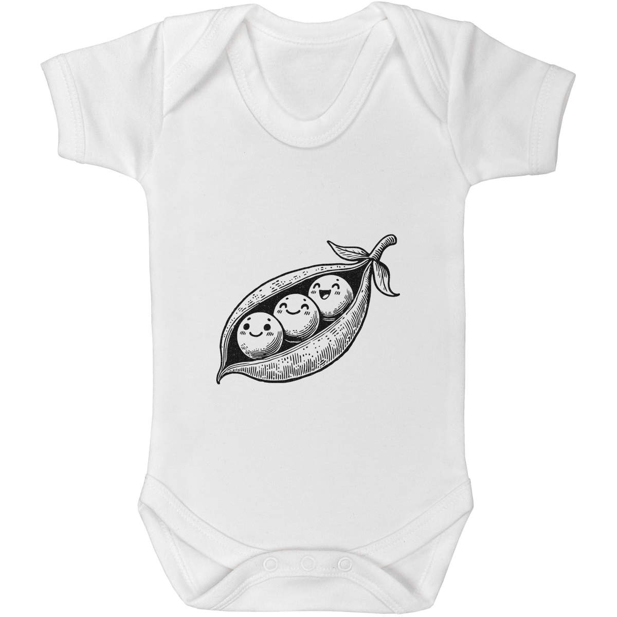 'Peas In A Pod' Baby Grows / Bodysuits (GR052681)