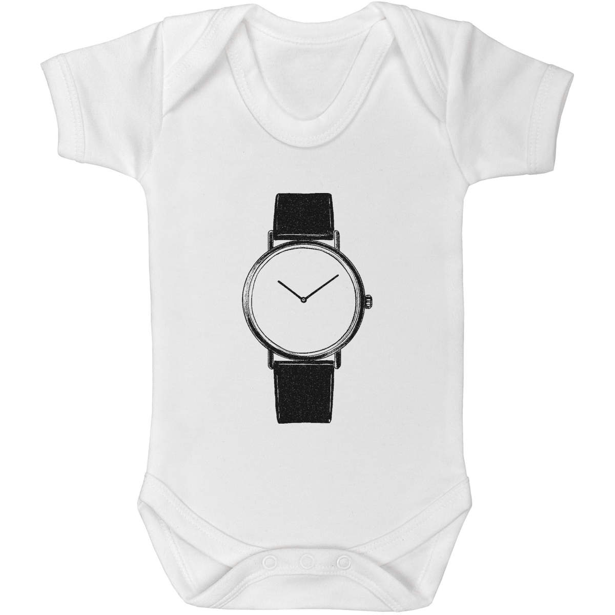 0-3 Month 'Wrist Watch' Baby Grow / Bodysuit (GR00158844)