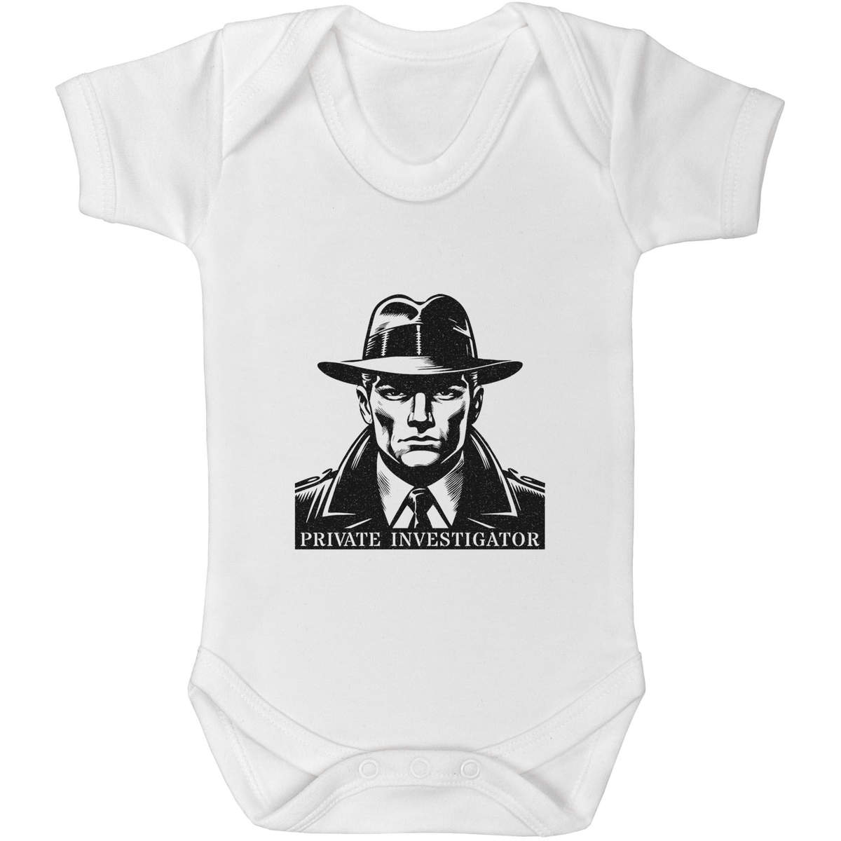 'Private Investigator' Baby Grow / Cotton Bodysuit - One Piece Outfit for Newborns and Infants (GR053793)