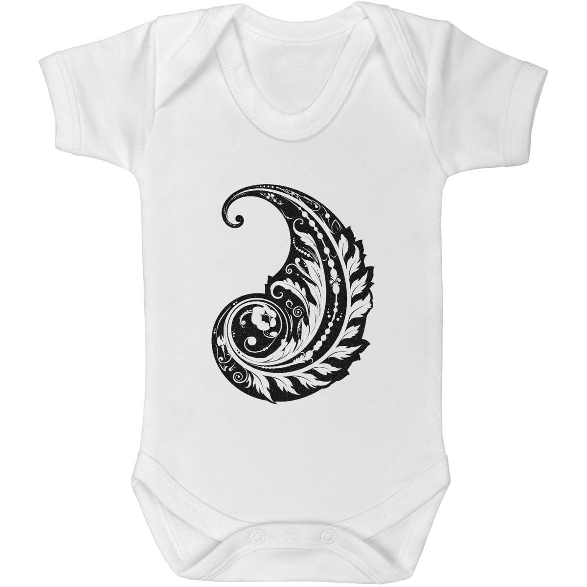 'Paisley Feather' Baby Grows / Bodysuits (GR053896)