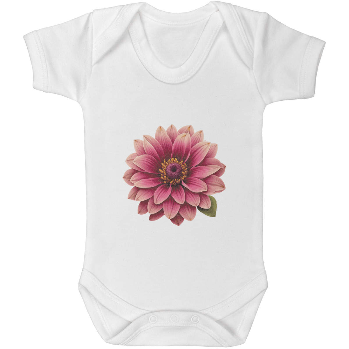 'Dahlia Flower' Baby Grows / Bodysuits (GR054085)
