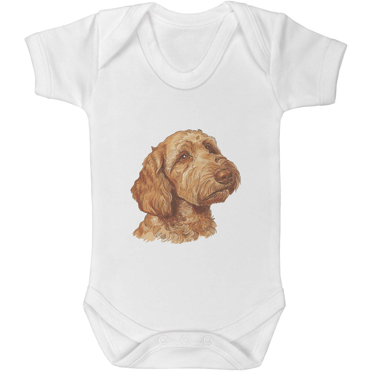 'Australian Labradoodle Portrait' Baby Grows / Bodysuits (GR054340)