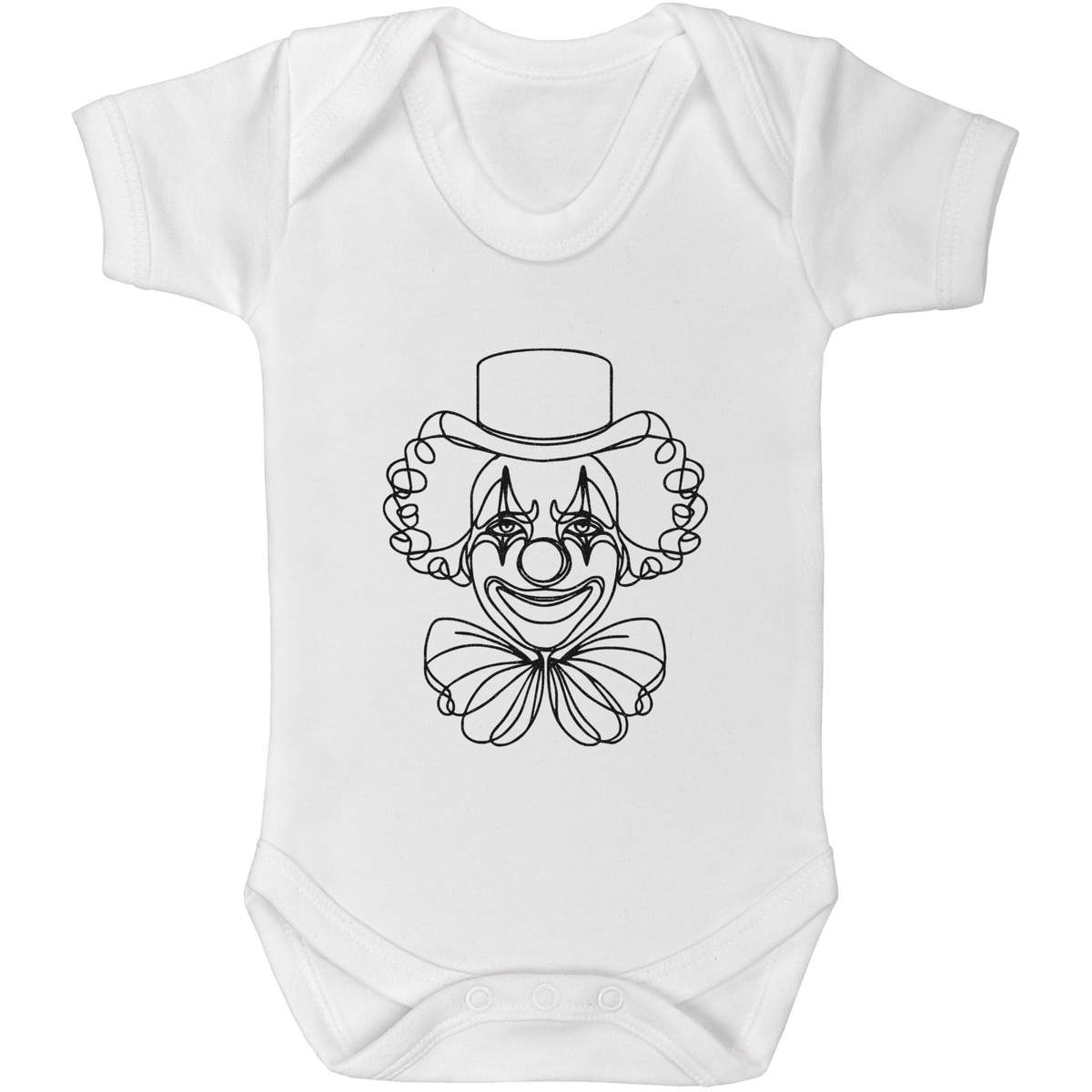 'Clown Face Doodle' Baby Grows / Bodysuits (GR054861)