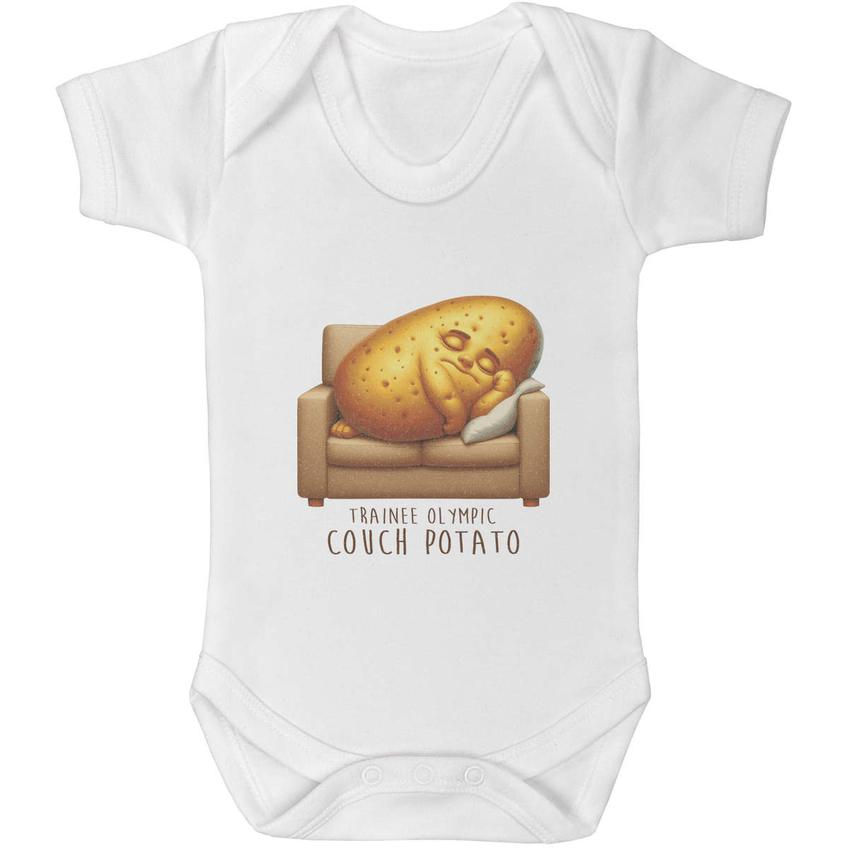 'Funny Couch Potato' Baby Grows / Bodysuits (GR055921)