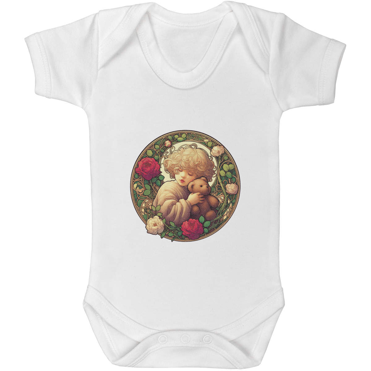 'Teddy Bear Love' Baby Grows / Bodysuits (GR056027)