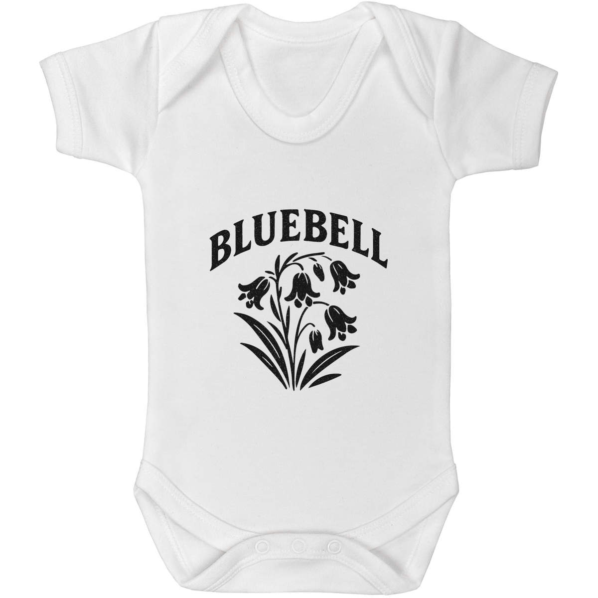 'Bluebell Flower Cluster' Baby Grows / Bodysuits (GR056392)