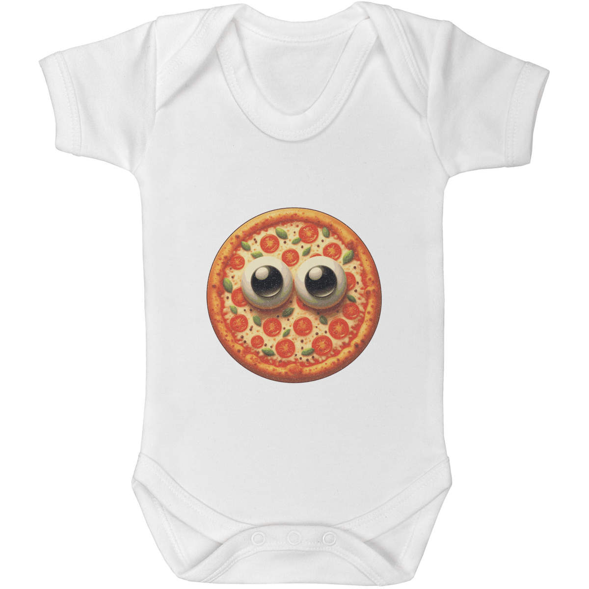 'Funny Pizza Face' Baby Grows / Bodysuits (GR056443)