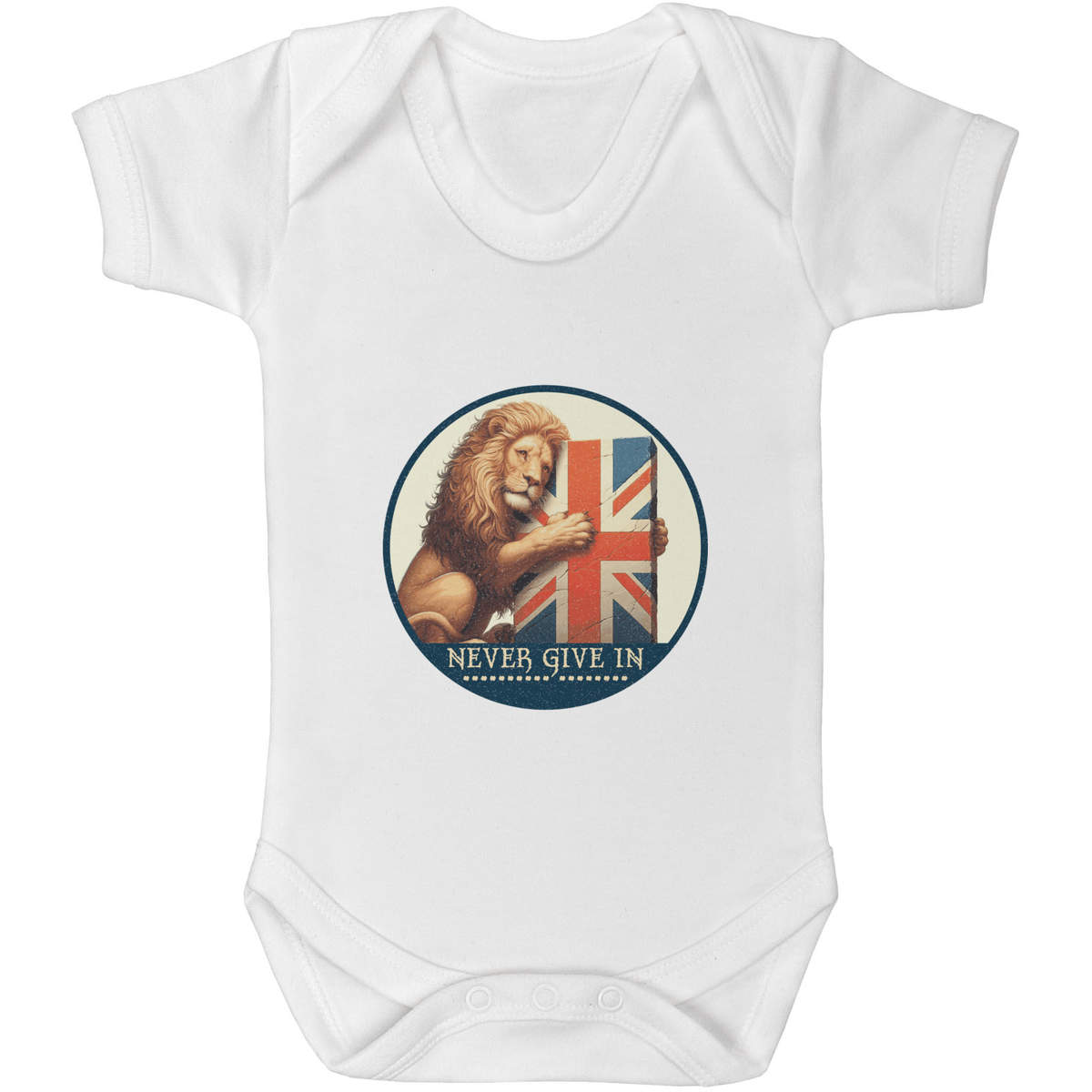 'Never Give In' Baby Grows / Bodysuits (GR057028)