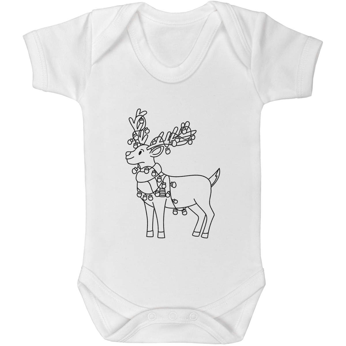 'Reindeer with Lights' Baby Grows / Bodysuits (GR057318)