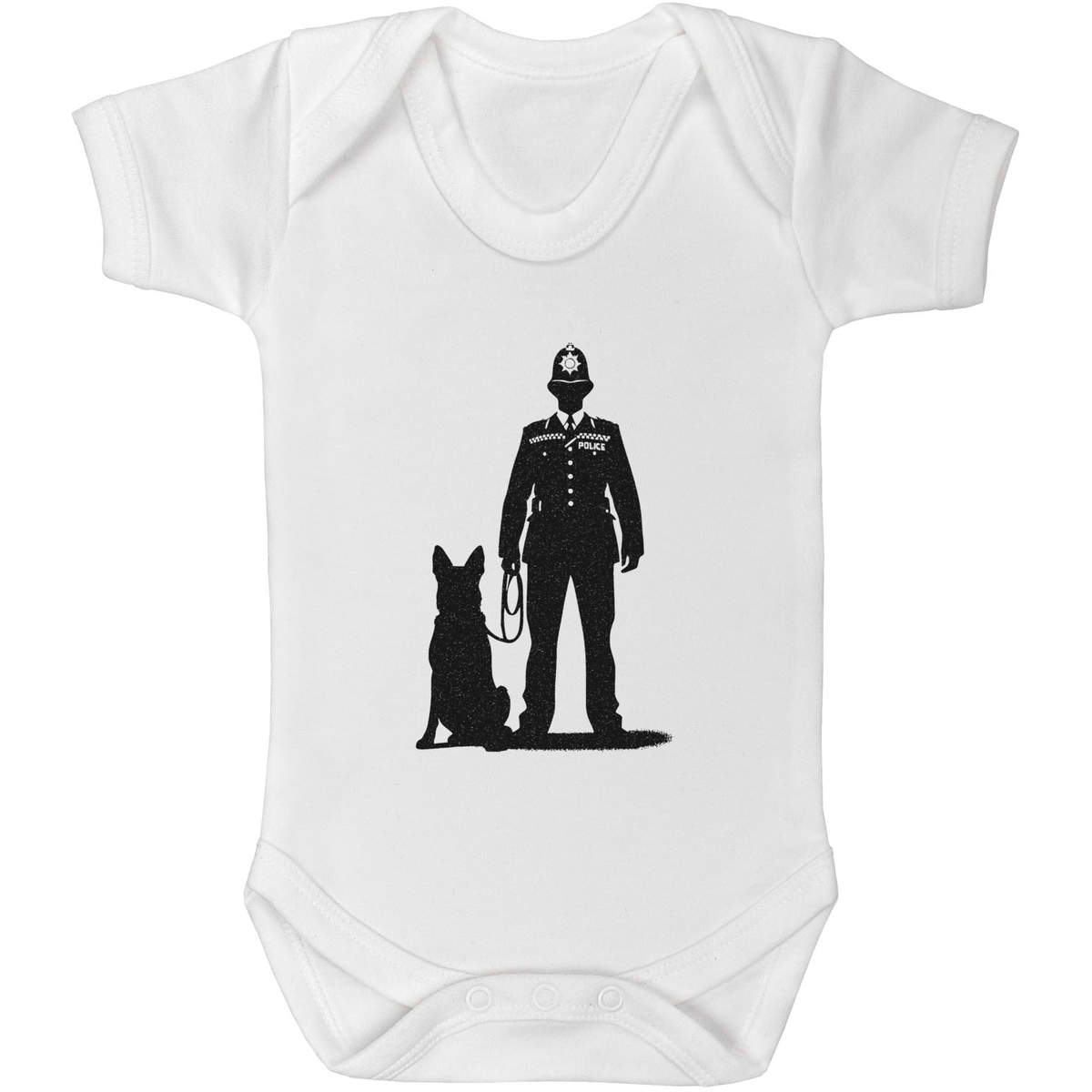 'Policeman Standing With Dog' Baby Grows / Bodysuits (GR057353)