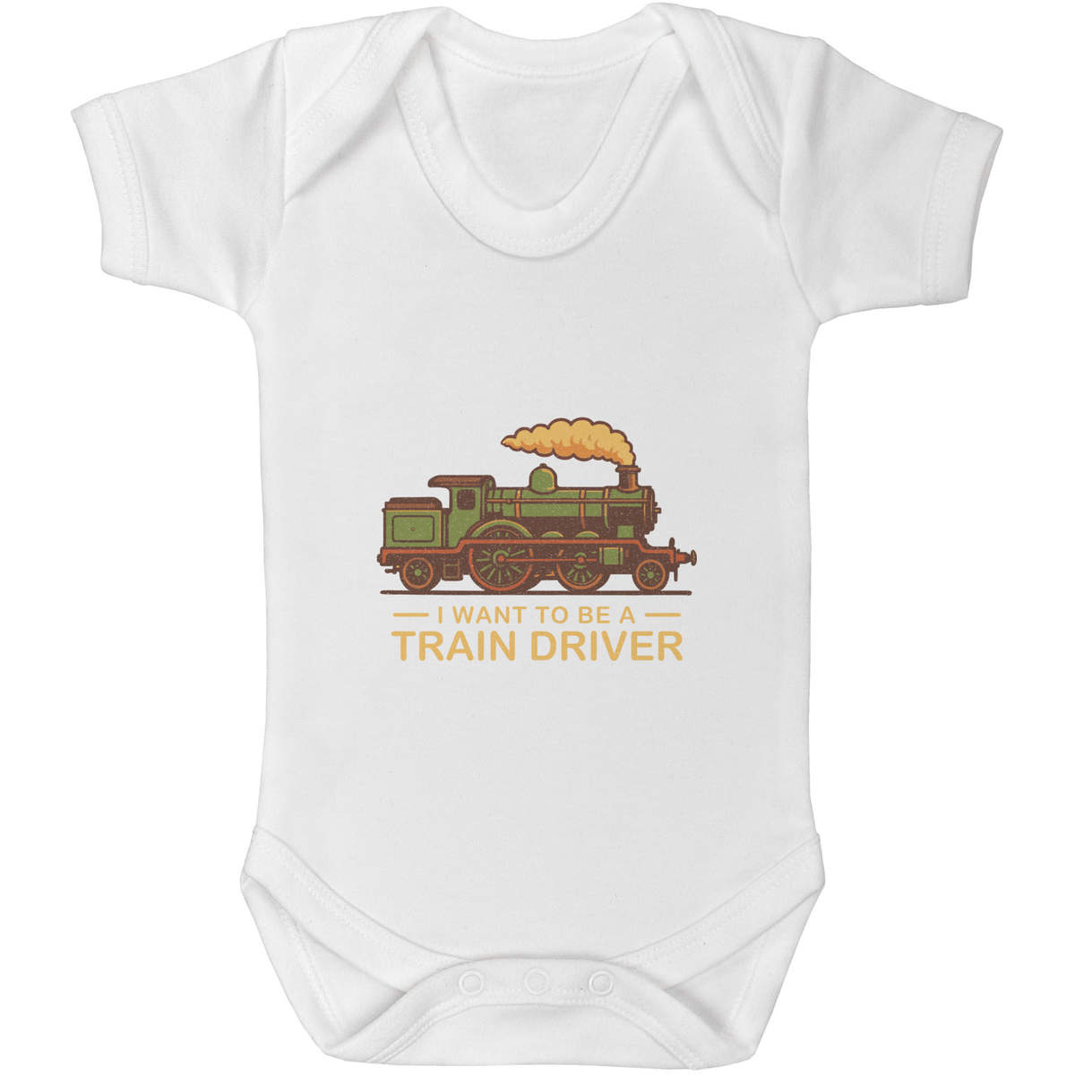 0-3 Month 'Aspiring Train Driver' Baby Grow / Bodysuit (GR00195835)