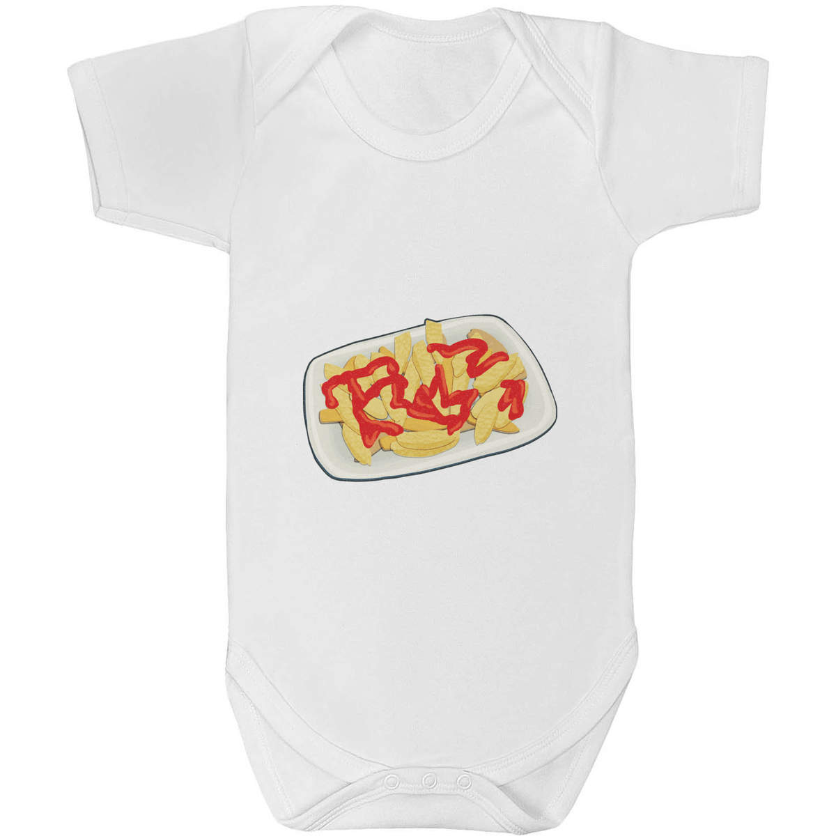 18-24 Month 'Chips With Tomato Sauce' Baby Grow / Bodysuit (GR00040455)