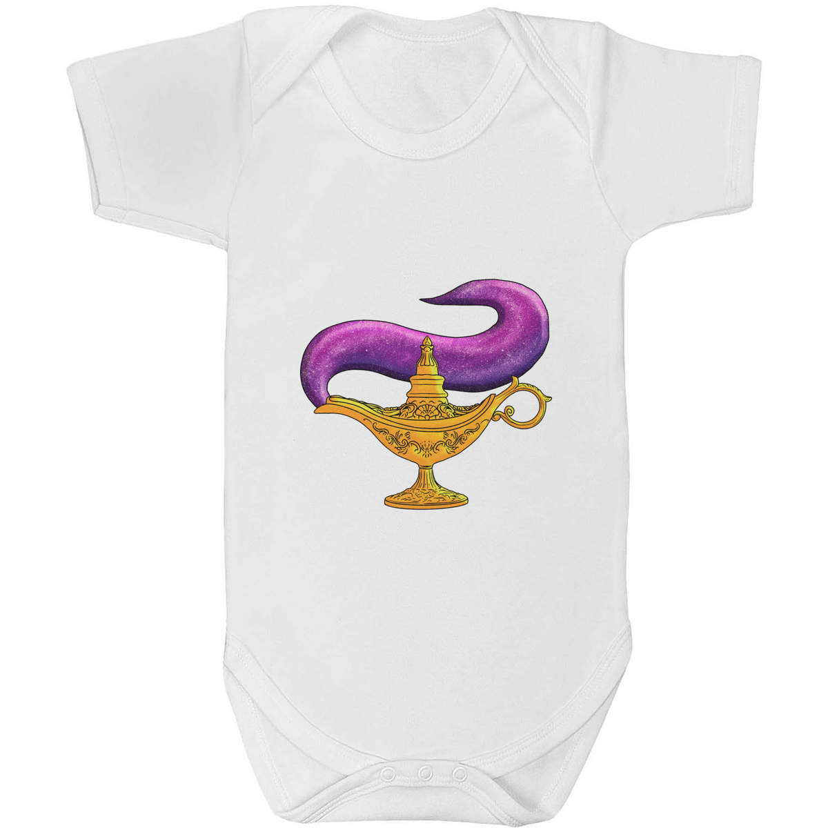'Genie Lamp' Baby Grow / Bodysuit - White, 18-24 Months - Cotton One Piece Outfit for Newborns, Infants and Baby Gifts (GR00073613)