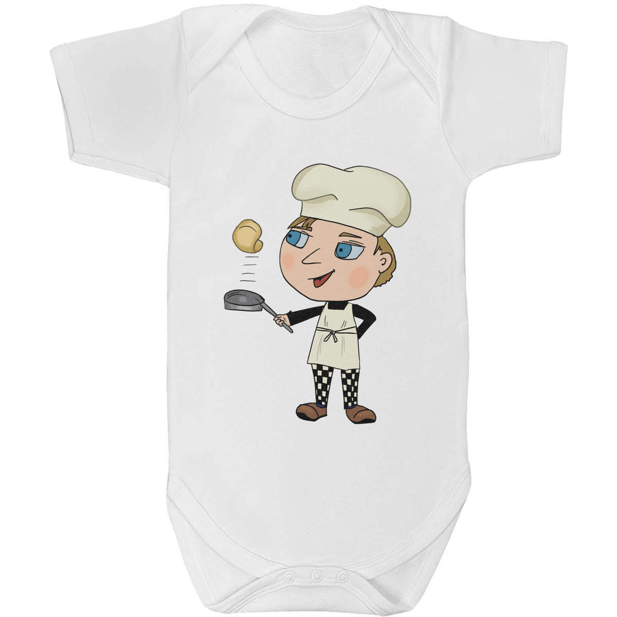 18-24 Month 'Chef Flipping Pancake' Baby Grow / Bodysuit (GR00118318)