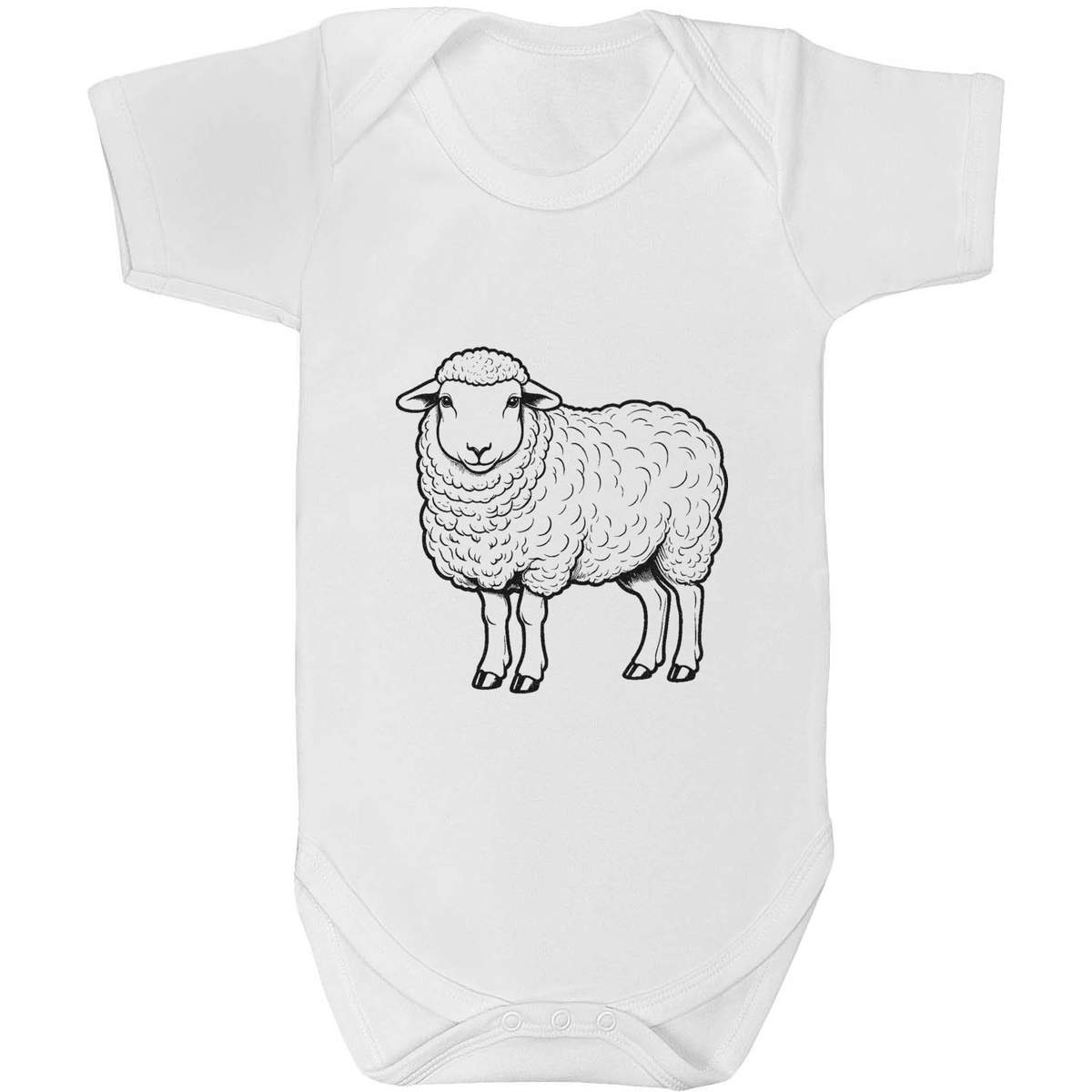 'Cotswold Sheep' Baby Grow / Bodysuit - White, 18-24 Months - Cotton One Piece Outfit for Newborns, Infants and Baby Gifts (GR00187805)