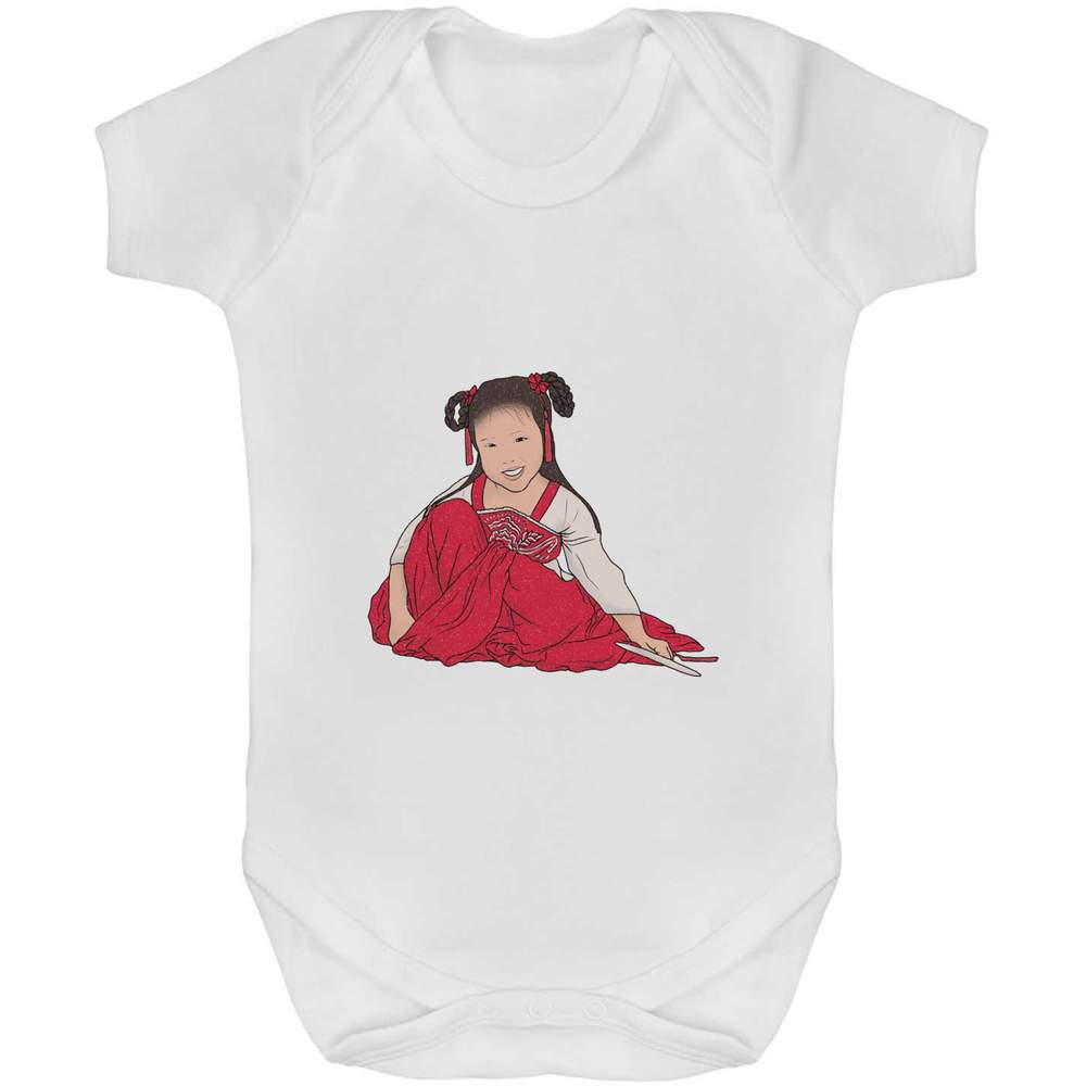 'Traditional Chinese Dress' Baby Grows / Bodysuits (GR040075)