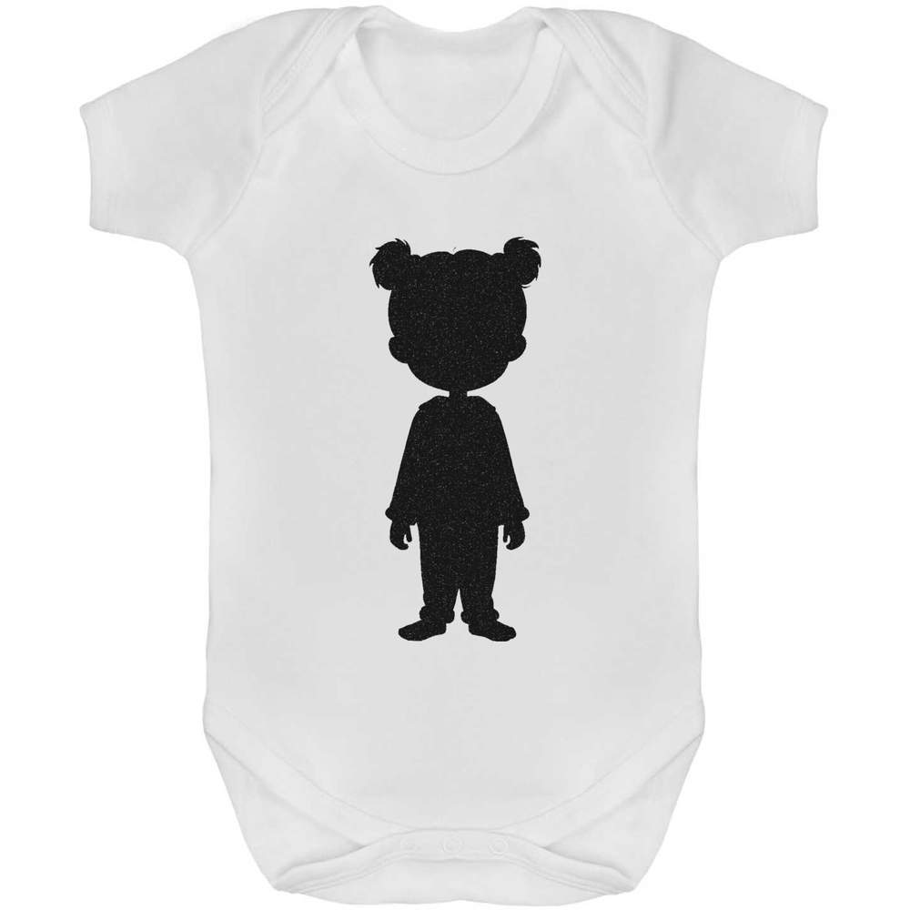 'Little Girl Silhouette' Baby Grows / Bodysuits (GR052802) - Picture 9 of 10