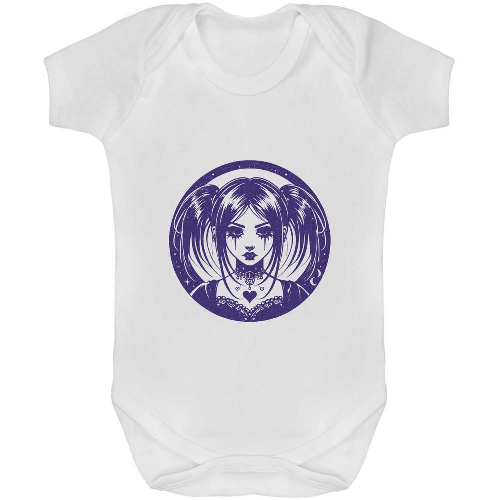 'Cute Goth Girl' Baby Grows / Bodysuits (GR053384)