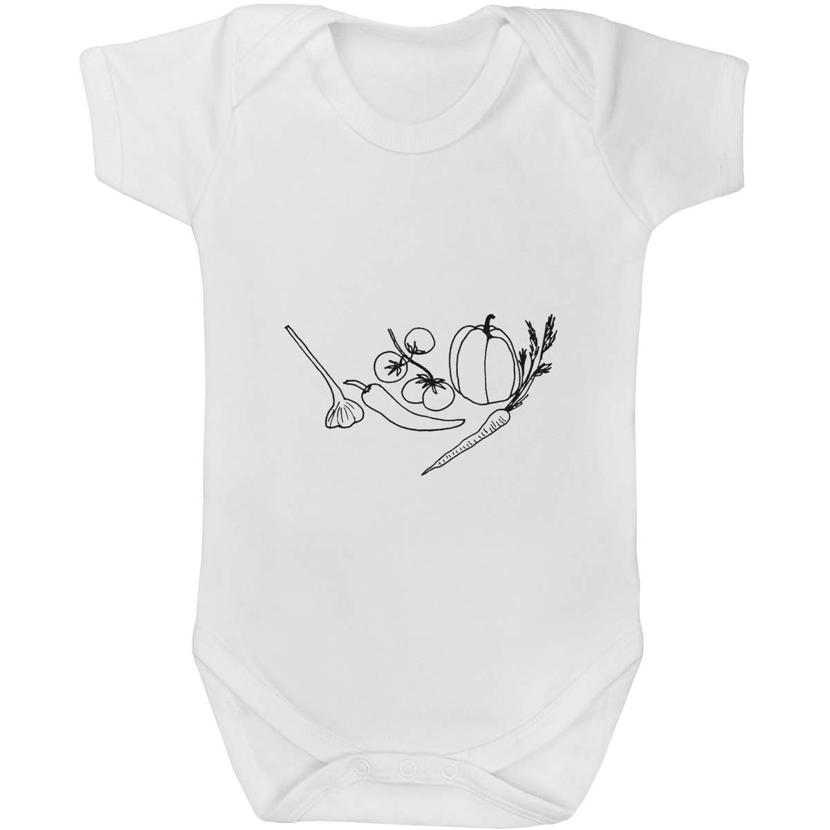 6-12 Month 'Fruit & Vegetables' Baby Grow / Bodysuit (GR00107125)