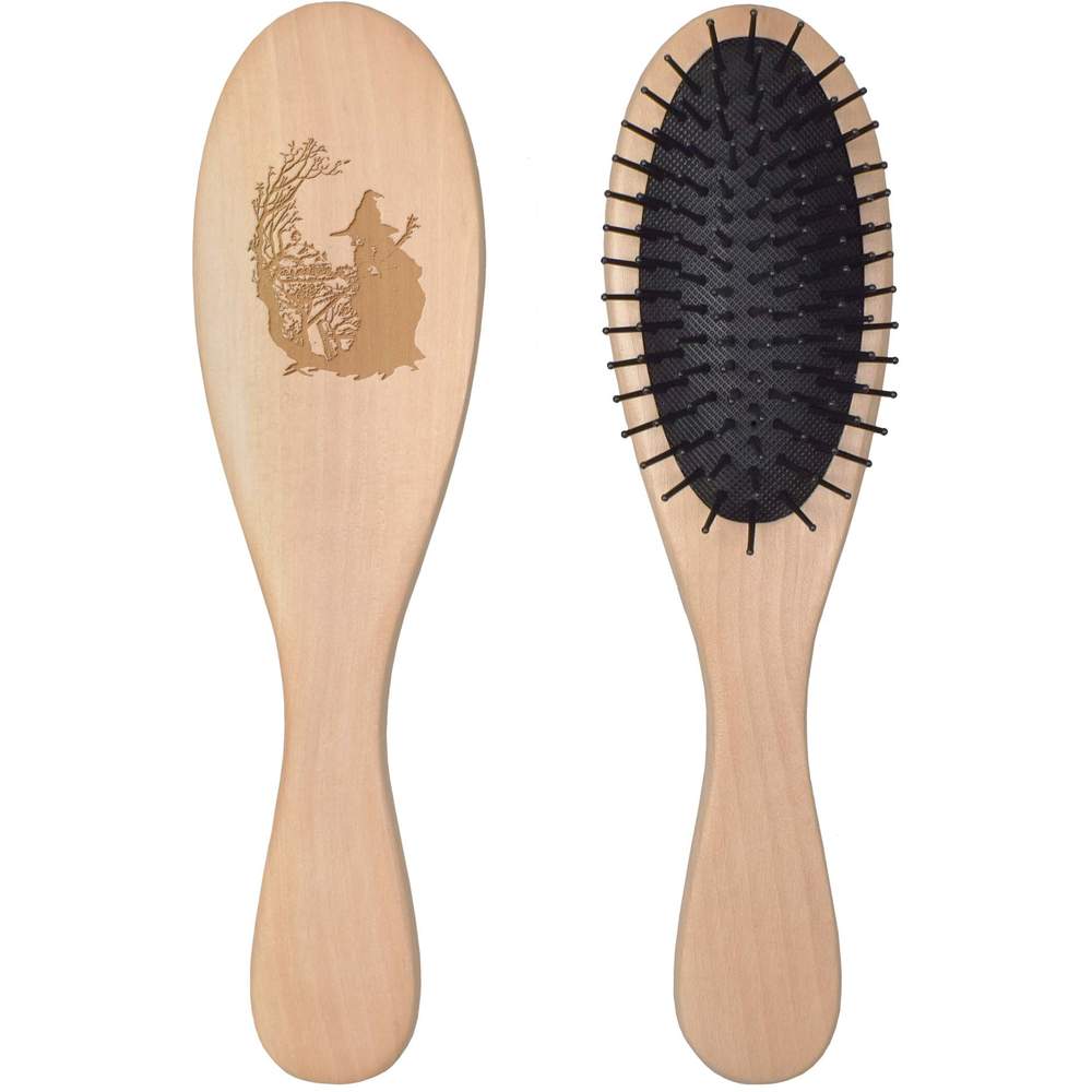 'Wizard' Wooden Hair Brush / Comb (HA000812)