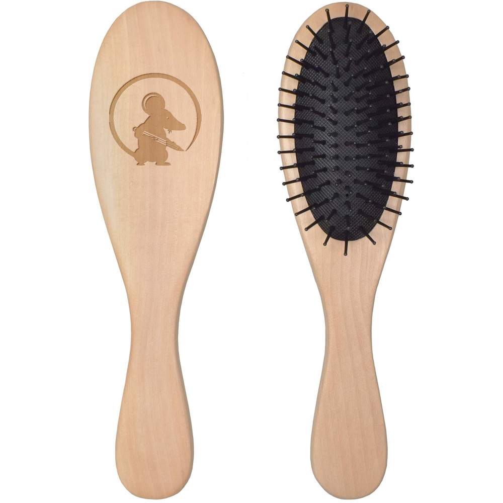 Drawing Mouse' Wooden Hair Brush / Comb (HA002219) | eBay