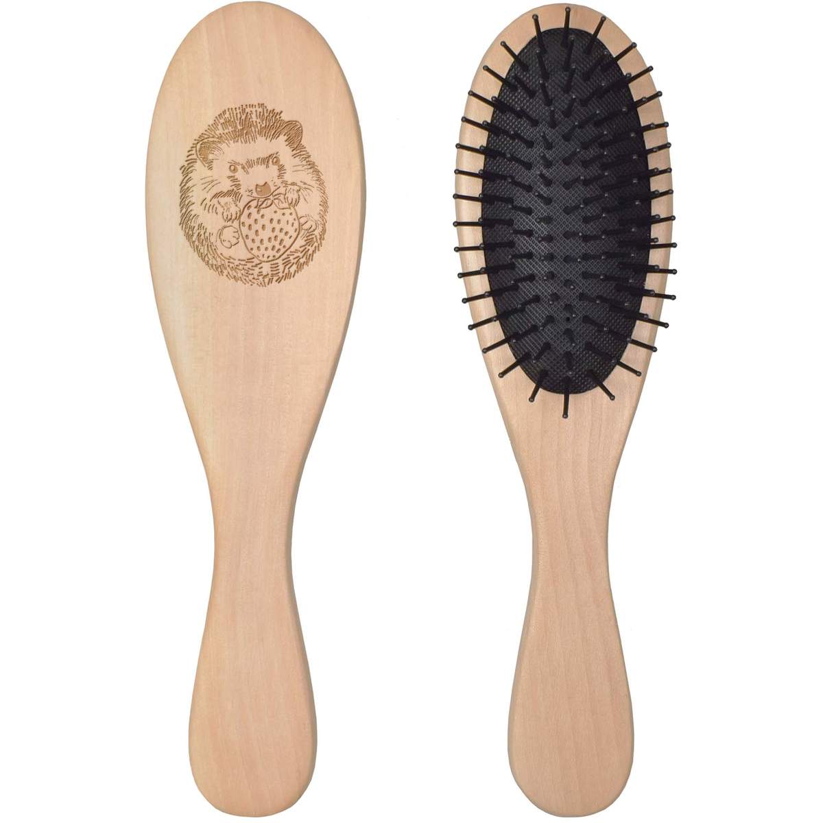 'Baby Cute HedgeHog' Wooden Hairbrush (HA00060300)