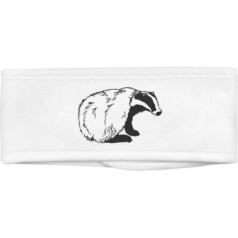 'Sitting Badger' Beauty Head Band / Hair Band (HB00006296)