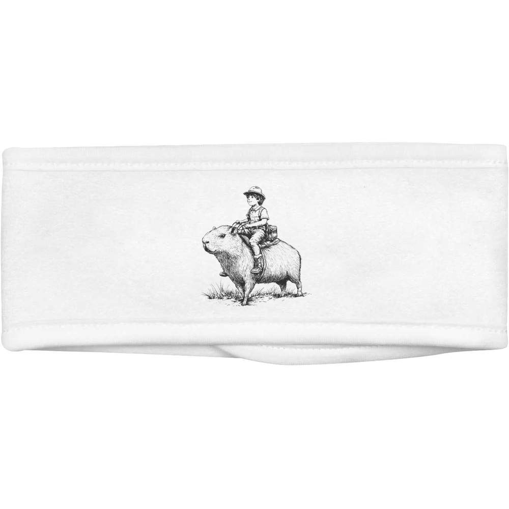 'Boy Riding a Capybara' Beauty Head Band / Hair Band (HB00034002)
