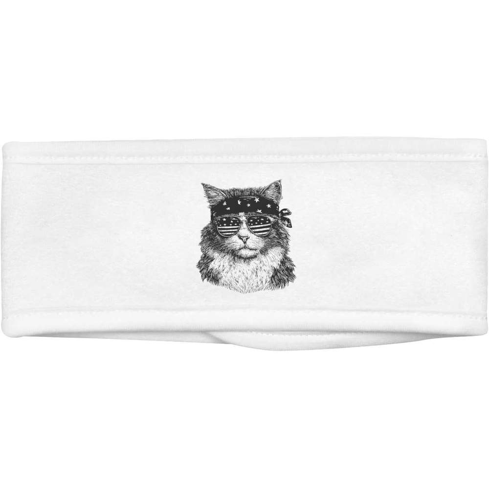 'Cat Wearing Sunglasses' Beauty Head Band / Hair Band (HB00039729)